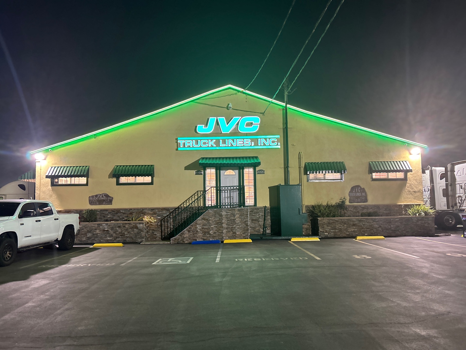 Building Sign + LED Trim
